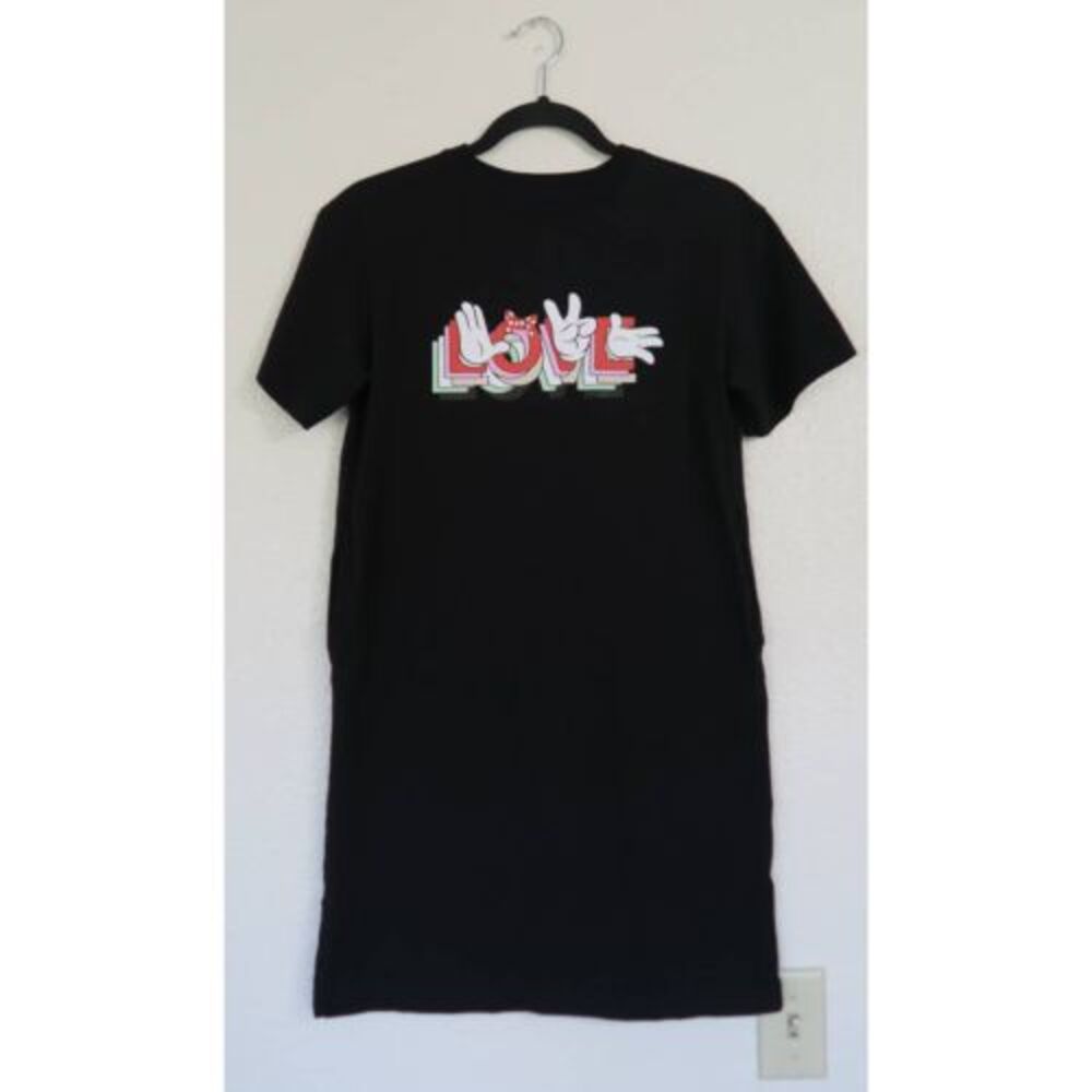 Uniqlo x Disney Girl's AMBUSH UT‎ LOVE GRAPHIC T-SHIRT DRESS. Size 9-10